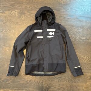 Helly Hansen Black Hooded Juniors' Salt Port 2.0 Jacket